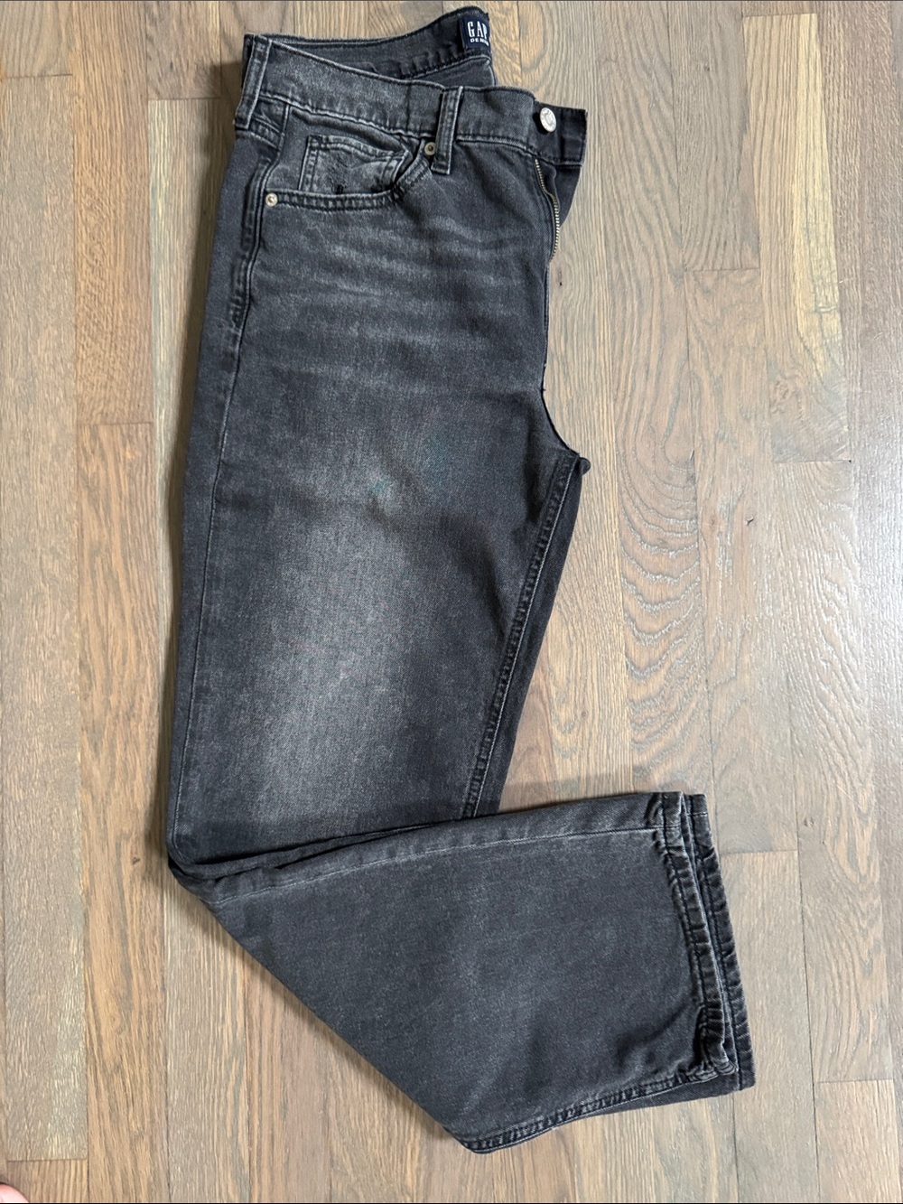 GAP Men's Washed Black Slim Straight Jeans